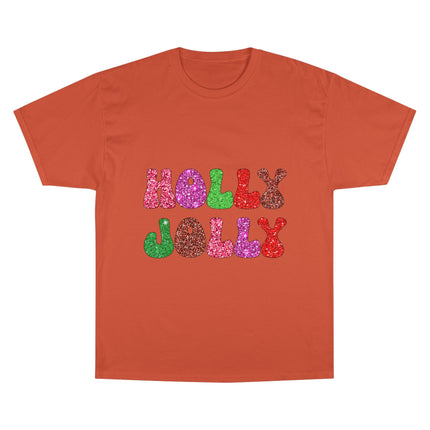 Champion-T-Shirt mit Weihnachtsmotiv