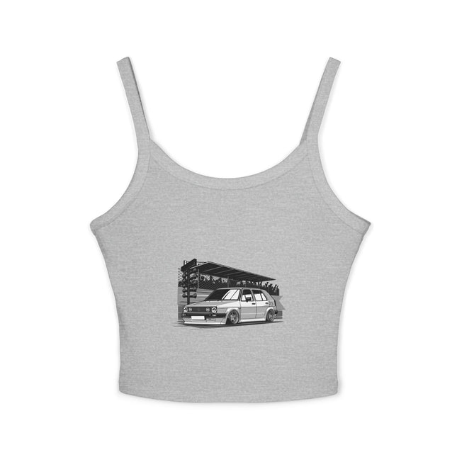 Auto-Enthusiasten Themen Damen Spaghetti Strap Tank Top 