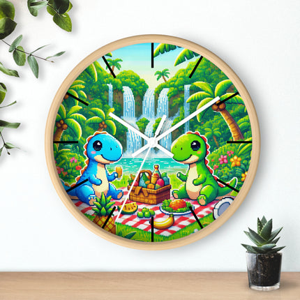 Cute 2 Dino design themed Wall Clock