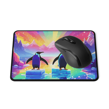 Niedliches 2 Pinguine, die das Design genießen, rutschfestes Gaming-Mauspad