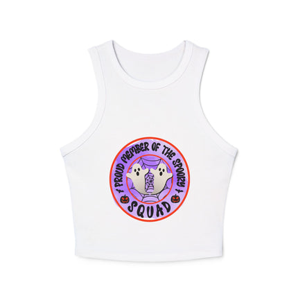 Halloween-Themen Damen Micro Rib Racer Tank Top
