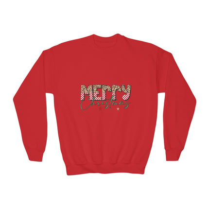Christmas themed Youth Crewneck Sweatshirt