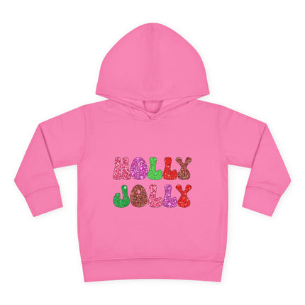 Christmas themed Toddler Pullover Fleece Hoodie