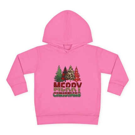 Christmas themed Toddler Pullover Fleece Hoodie