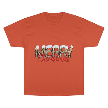 Champion-T-Shirt mit Weihnachtsmotiv