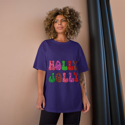 Champion-T-Shirt mit Weihnachtsmotiv