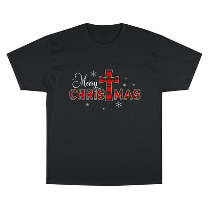 Champion-T-Shirt mit Weihnachtsmotiv