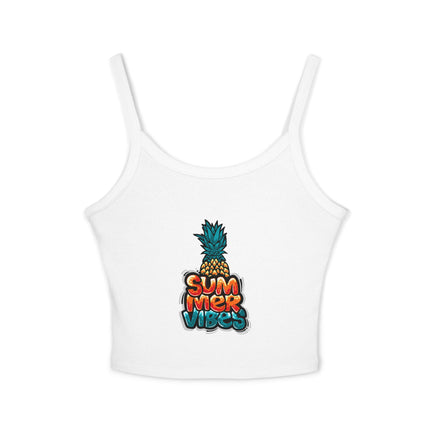 Typografie Themen Damen Spaghetti Strap Tank Top 