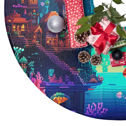 Jelly fish and its Kingdom design themed Christmas Tree Skirts