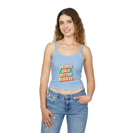 Typografie Themen Damen Spaghetti Strap Tank Top 