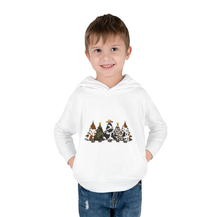 Christmas themed Toddler Pullover Fleece Hoodie