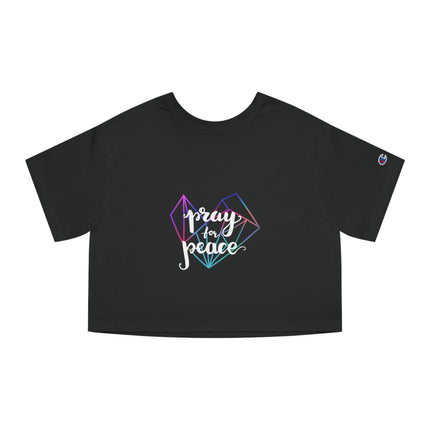 Typography themed Champion Women's Heritage Cropper T-Shirt