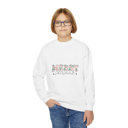 Christmas themed Youth Crewneck Sweatshirt