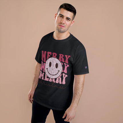 Champion-T-Shirt mit Weihnachtsmotiv