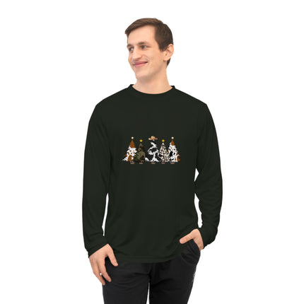Christmas themed Unisex Performance Long Sleeve Shirt