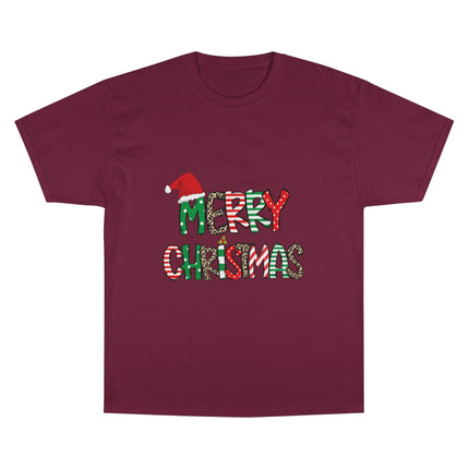 Champion-T-Shirt mit Weihnachtsmotiv