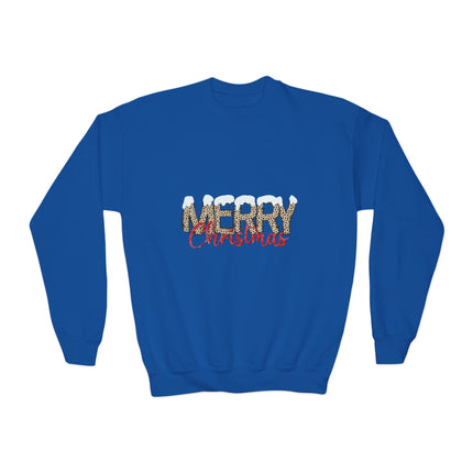 Christmas themed Youth Crewneck Sweatshirt