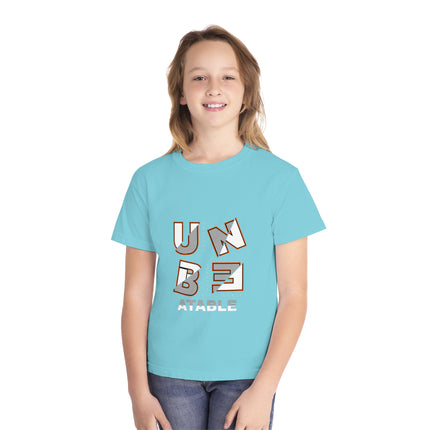 Typography themed Youth Midweight Tee