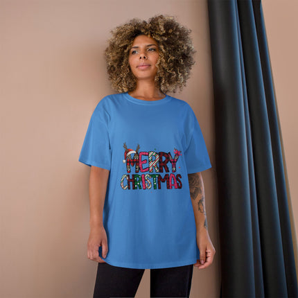 Champion-T-Shirt mit Weihnachtsmotiv