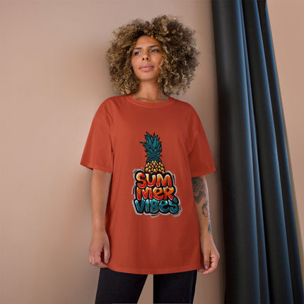 Champion-T-Shirt mit Typografie-Motiv