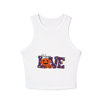 Halloween-Themen Damen Micro Rib Racer Tank Top