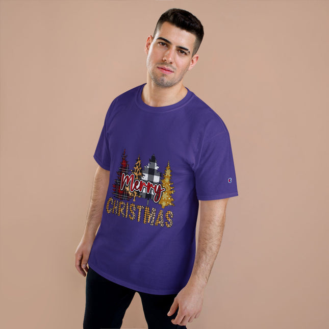 Champion-T-Shirt mit Weihnachtsmotiv
