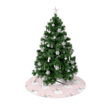 Cute Cat Pattern design themed Christmas Tree Skirts