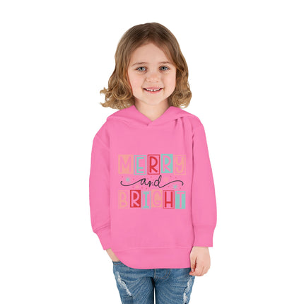 Christmas themed Toddler Pullover Fleece Hoodie