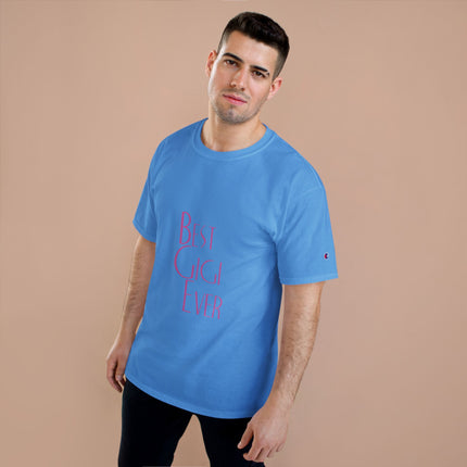 Champion-T-Shirt mit Typografie-Motiv