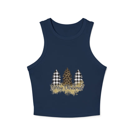 Weihnachtliches Damen Micro Rib Racer Tank Top