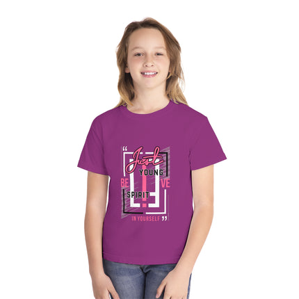 Typography themed Youth Midweight Tee