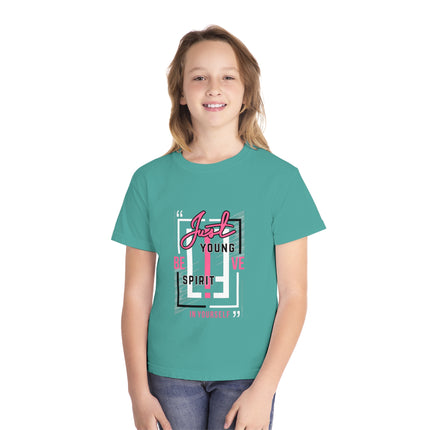 Typography themed Youth Midweight Tee