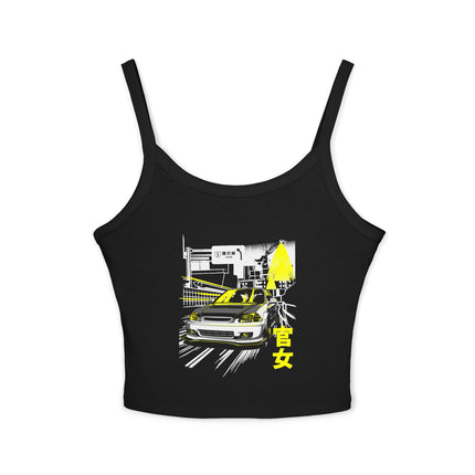 Auto-Enthusiasten Themen Damen Spaghetti Strap Tank Top 