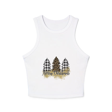Weihnachtliches Damen Micro Rib Racer Tank Top