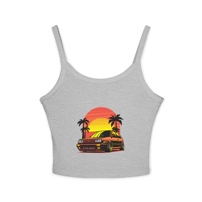 Auto-Enthusiasten Themen Damen Spaghetti Strap Tank Top 