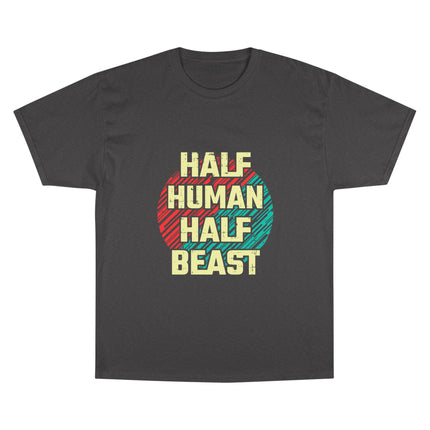 Champion-T-Shirt mit Typografie-Motiv