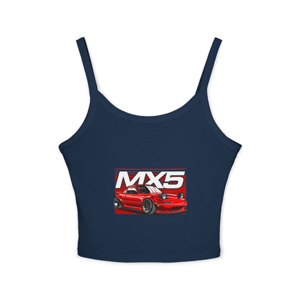 Auto-Enthusiasten Themen Damen Spaghetti Strap Tank Top 