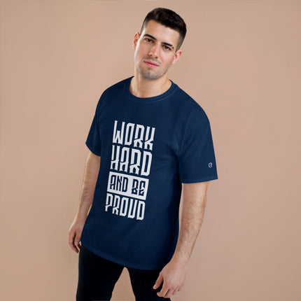 Champion-T-Shirt mit Typografie-Motiv