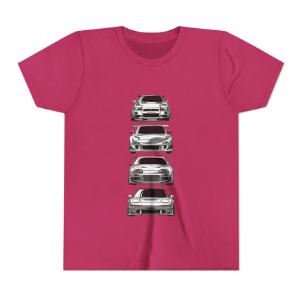 Car Enthusiast themed Youth Short Sleeve Tee