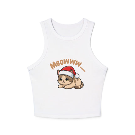 Meowww...   Graphic designed Women's Micro Rib Racer Tank Top