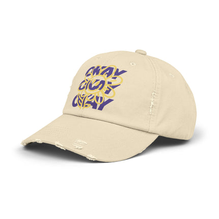 Okay, okay, okay, chillige Stimmung, Unisex-Distressed-Cap 