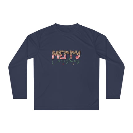 Christmas themed Unisex Performance Long Sleeve Shirt