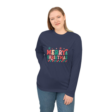 Christmas themed Unisex Performance Long Sleeve Shirt