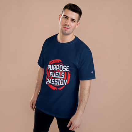 Champion-T-Shirt mit Typografie-Motiv