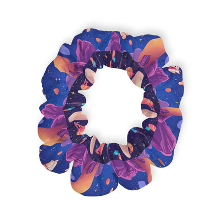 Adorable Bunnies in Space design themed Scrunchie