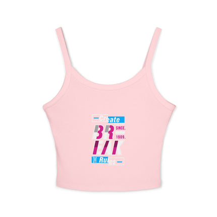Typografie Themen Damen Spaghetti Strap Tank Top 