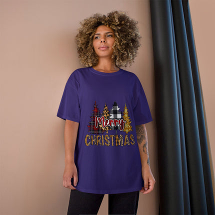 Champion-T-Shirt mit Weihnachtsmotiv
