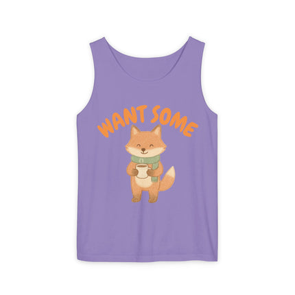 Want Some Graphic design Unisex Garment-Dyed Tank Top