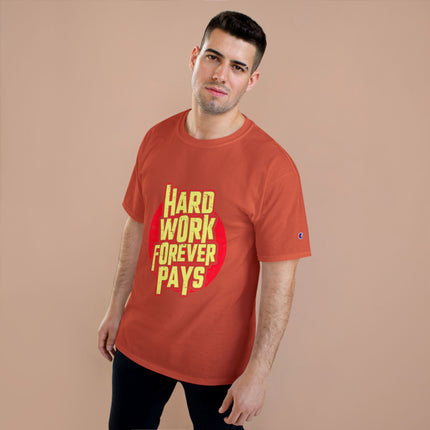 Champion-T-Shirt mit Typografie-Motiv