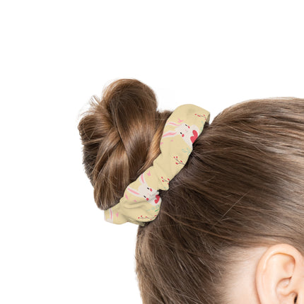 Cute Bunny with love design themed Scrunchie